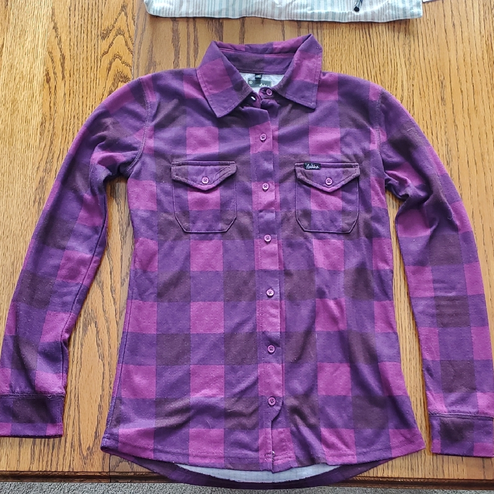 Dakine Purple Plaid Button-Down Shirt